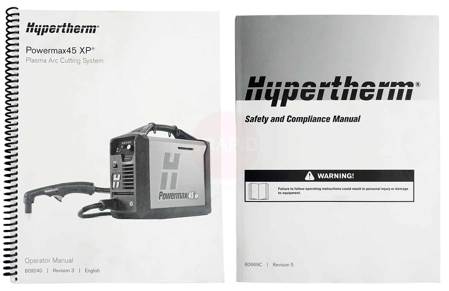 Buy Hypertherm Powermax 45 XP CE/CCC Hand System with 15m Torch and CPC